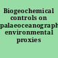 Biogeochemical controls on palaeoceanographic environmental proxies
