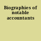 Biographies of notable accountants