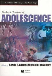 Blackwell handbook of adolescence