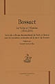 Bossuet : le verbe et l'histoire, 1704-2004 : actes du colloque international de Paris et Meaux pour le troisième centenaire de la mort de Bossuet