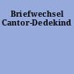 Briefwechsel Cantor-Dedekind