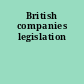 British companies legislation