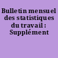 Bulletin mensuel des statistiques du travail : Supplément
