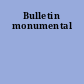 Bulletin monumental