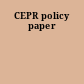 CEPR policy paper