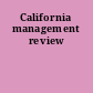 California management review