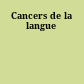 Cancers de la langue