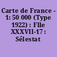 Carte de France - 1: 50 000 (Type 1922) : Flle XXXVII-17 : Sélestat