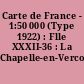 Carte de France - 1:50 000 (Type 1922) : Flle XXXII-36 : La Chapelle-en-Vercors
