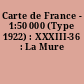 Carte de France - 1:50 000 (Type 1922) : XXXIII-36 : La Mure