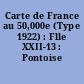Carte de France au 50,000e (Type 1922) : Flle XXII-13 : Pontoise