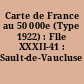 Carte de France au 50 000e (Type 1922) : Flle XXXII-41 : Sault-de-Vaucluse