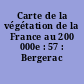 Carte de la végétation de la France au 200 000e : 57 : Bergerac