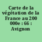 Carte de la végétation de la France au 200 000e : 66 : Avignon
