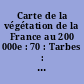 Carte de la végétation de la France au 200 000e : 70 : Tarbes : 70 : Tarbes