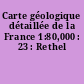 Carte géologique détaillée de la France 1:80,000 : 23 : Rethel
