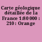 Carte géologique détaillée de la France 1:80 000 : 210 : Orange