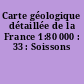 Carte géologique détaillée de la France 1:80 000 : 33 : Soissons