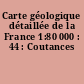 Carte géologique détaillée de la France 1:80 000 : 44 : Coutances