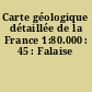 Carte géologique détaillée de la France 1:80.000 : 45 : Falaise