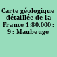 Carte géologique détaillée de la France 1:80.000 : 9 : Maubeuge