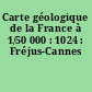 Carte géologique de la France à 1/50 000 : 1024 : Fréjus-Cannes