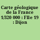 Carte géologique de la France 1/320 000 : Flle 19 : Dijon