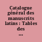 Catalogue général des manuscrits latins : Tables des tomes I et II : N° 1 à 1438 et 1439 à 2692