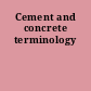 Cement and concrete terminology