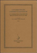Censimento dei commenti danteschi : 1 : I commenti di tradizione manoscritta (fino al 1480)