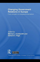 Changing Government Relations in Europe : From localism to intergovernmentalism