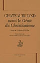 Chateaubriand avant le Génie du christianisme : actes du colloque ENS Ulm