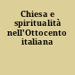 Chiesa e spiritualità nell'Ottocento italiana