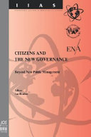 Citizens and the new governance : beyond new public management