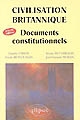 Civilisation britannique : documents constitutionnels