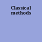 Classical methods