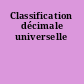 Classification décimale universelle