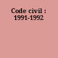 Code civil : 1991-1992