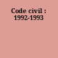 Code civil : 1992-1993