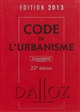 Code de l'urbanisme [édition 2013]