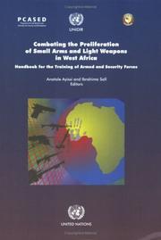 Combating the proliferation of small arms and light weapons in West Africa : handbook for the training of armed and security forces