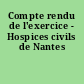 Compte rendu de l'exercice - Hospices civils de Nantes