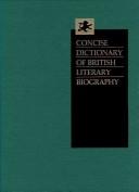 Concise dictionary of British literary biography : 1 : Writers of the Middle Ages and Renaissance before 1660