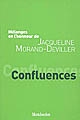 Confluences : mélanges en l'honneur de Jacqueline Morand-Deviller