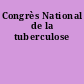 Congrès National de la tuberculose