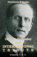 Constantin Carathéodory : an international tribute