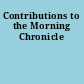 Contributions to the Morning Chronicle