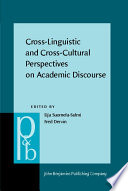 Cross-linguistic and cross-cultural perspectives on academic discourse