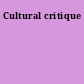 Cultural critique