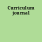 Curriculum journal